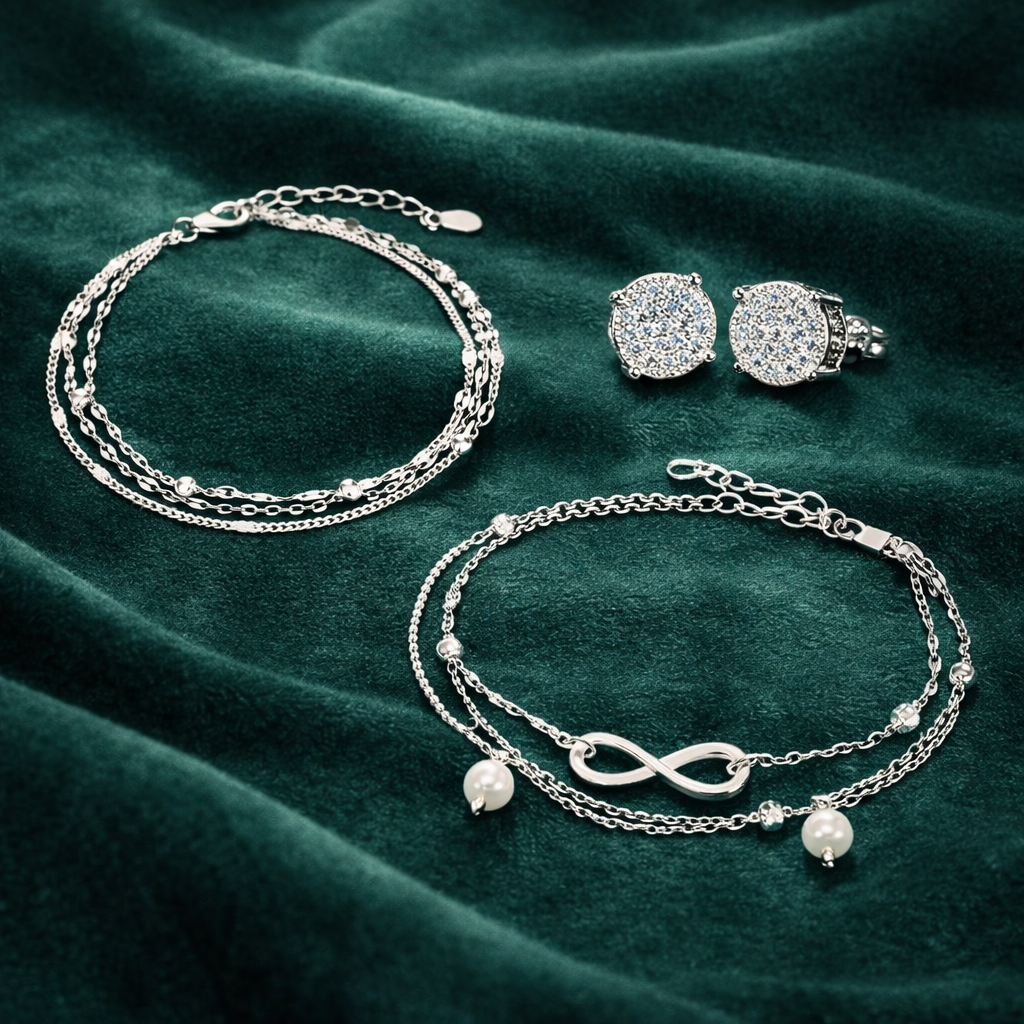 Womens Trio Jewelry Set