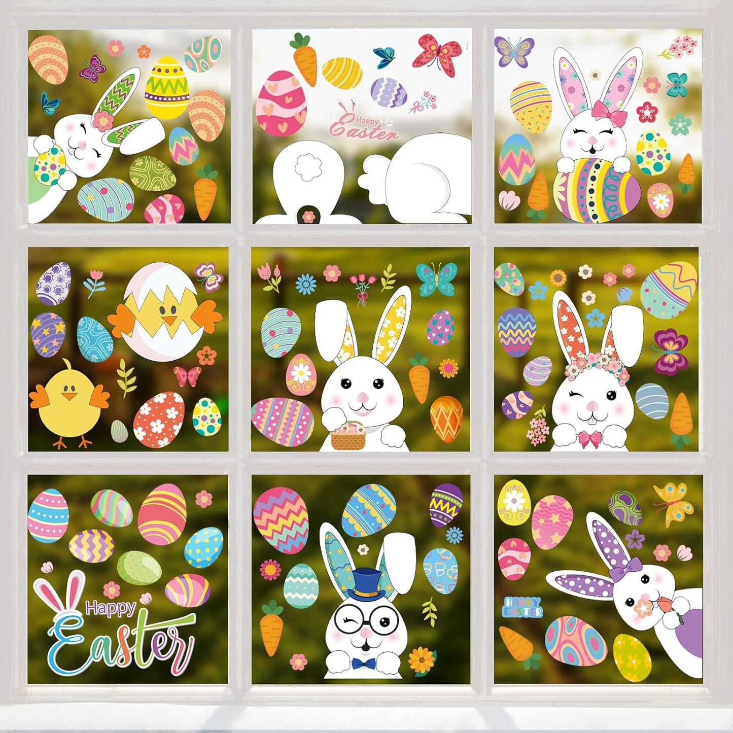 Easter Bunny Window Stickers