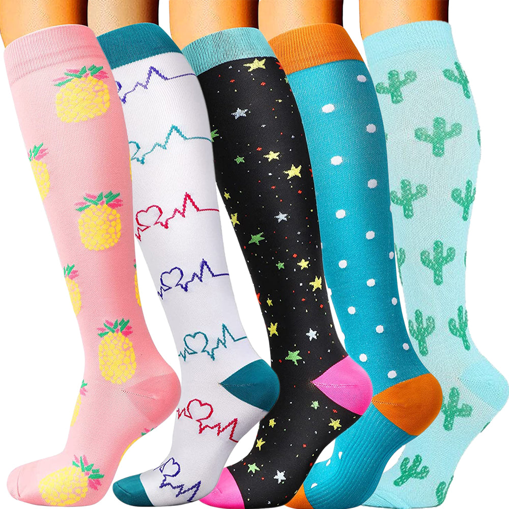 Women Colored Compression Socks