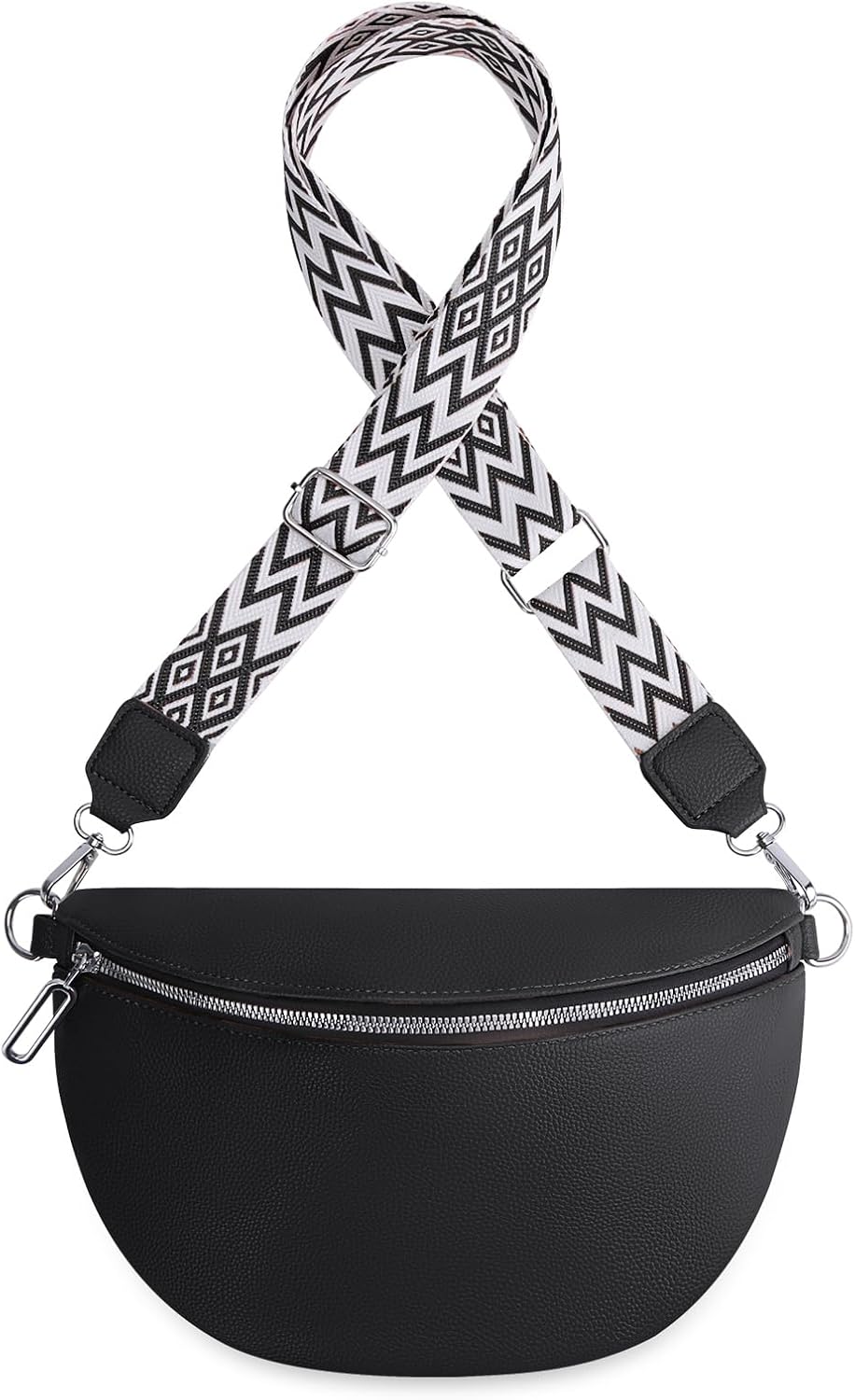 Wide Strap Crossbody Bag