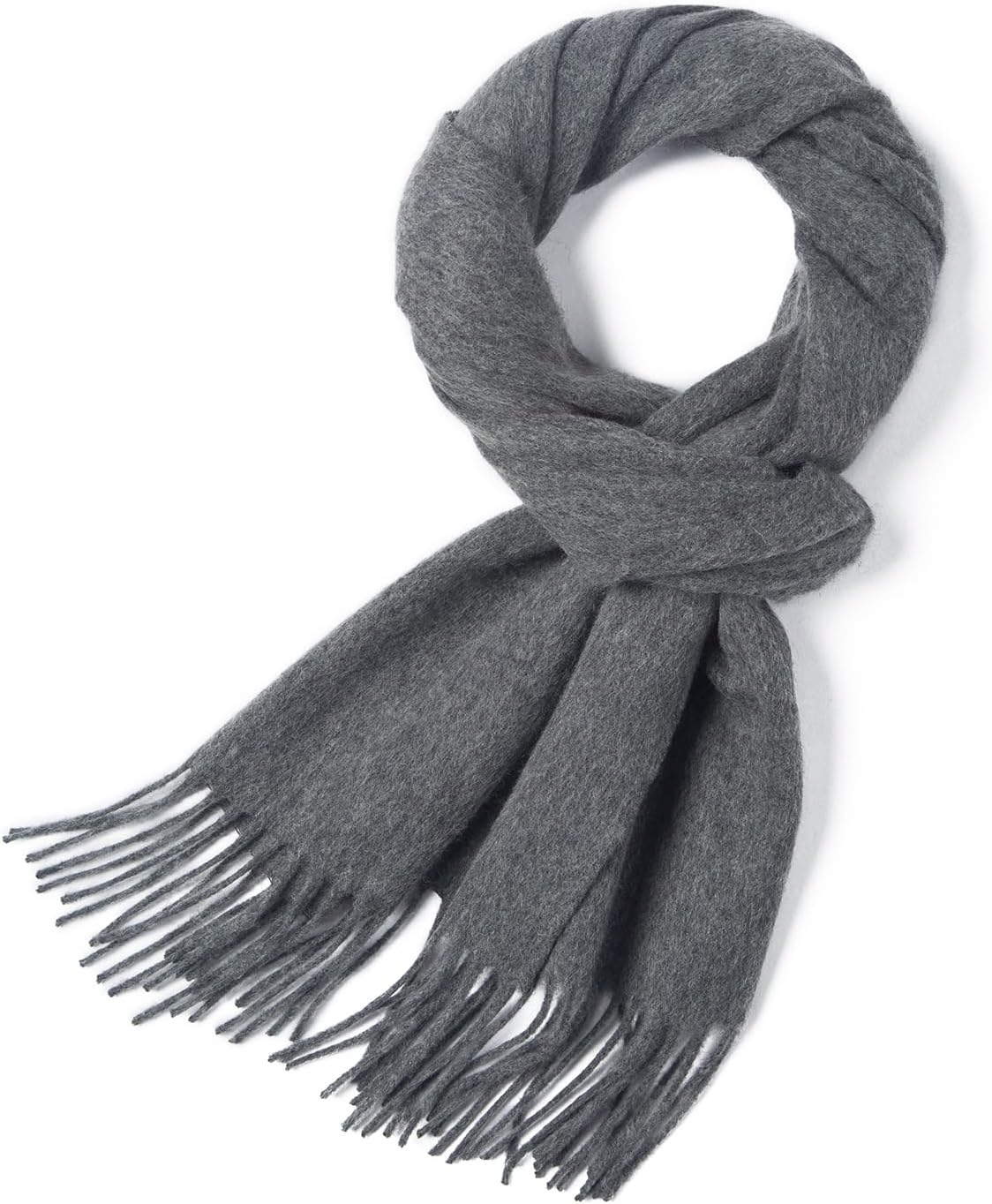 Soft Wool Scarf with Tassel