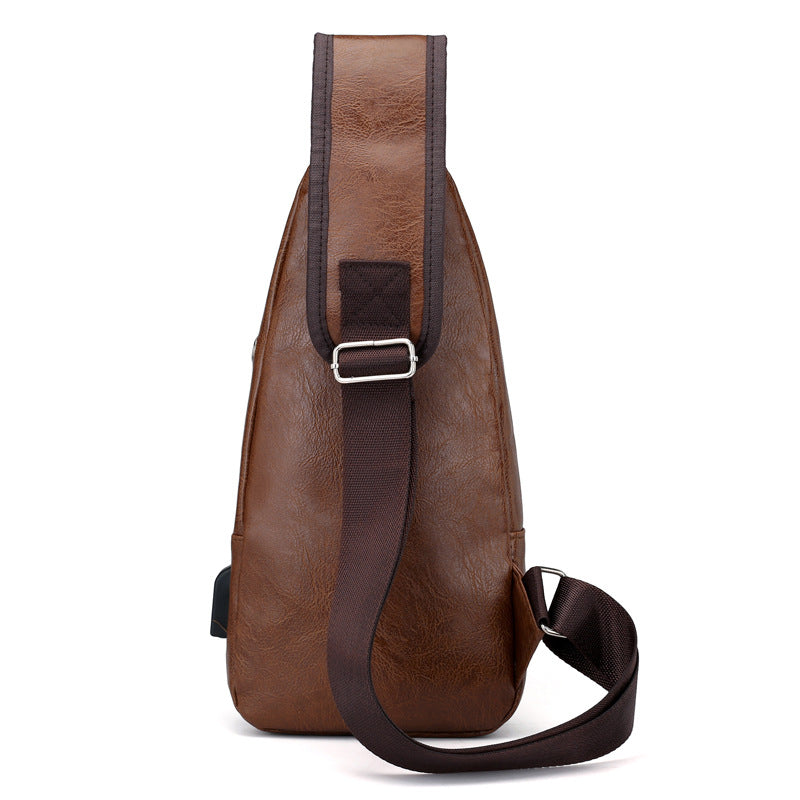 Leather Optic Sling Bag