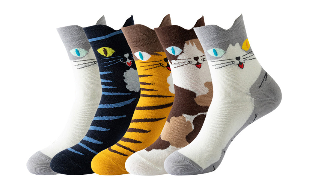 Womens Animal Print Socks Set of 10