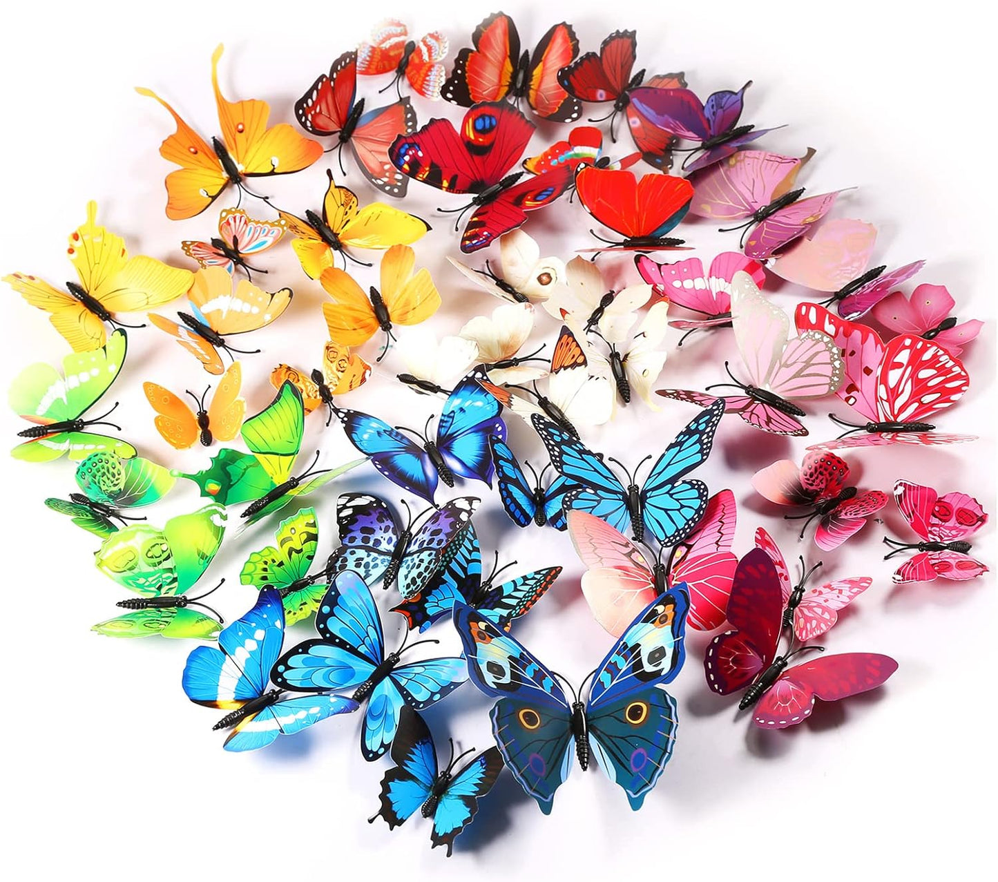60pcs 3D Butterfly Wall Decoration