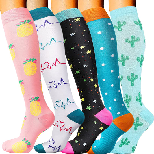 Women Colored Compression Socks