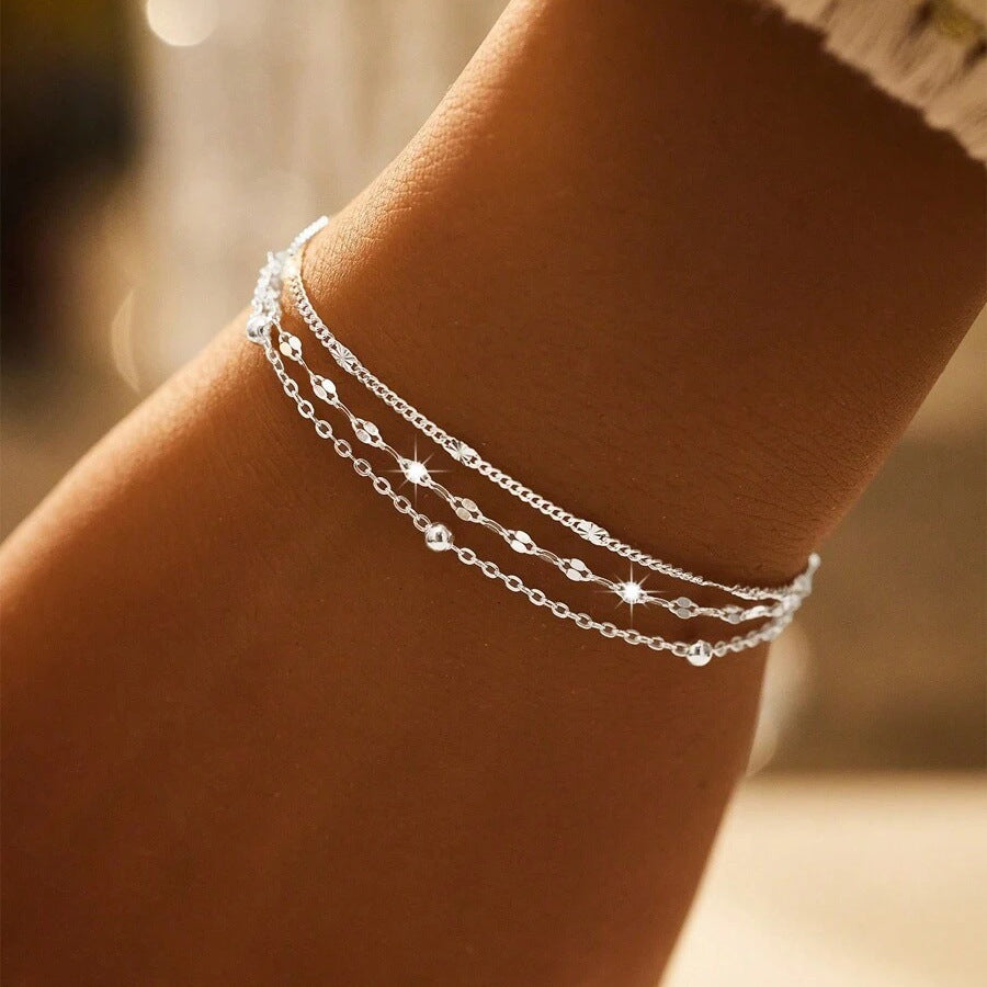 Silver-Plated Multilayer Boho Bracelets