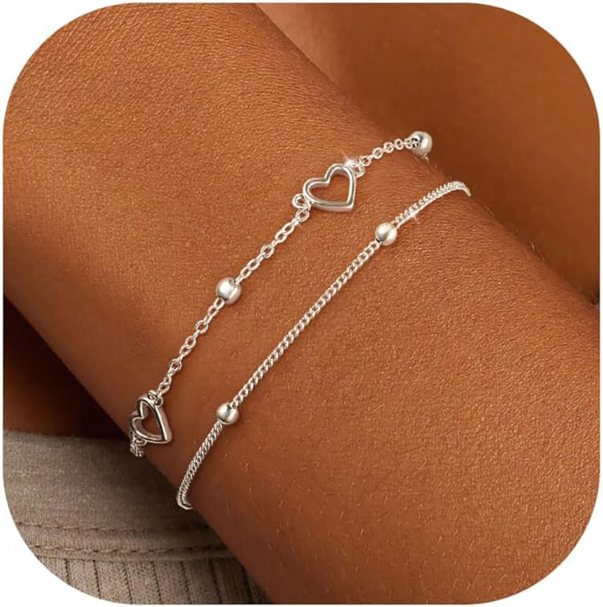 Silver-Plated Multilayer Boho Bracelets