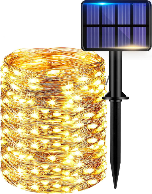 22m Outdoor Solar String Lights