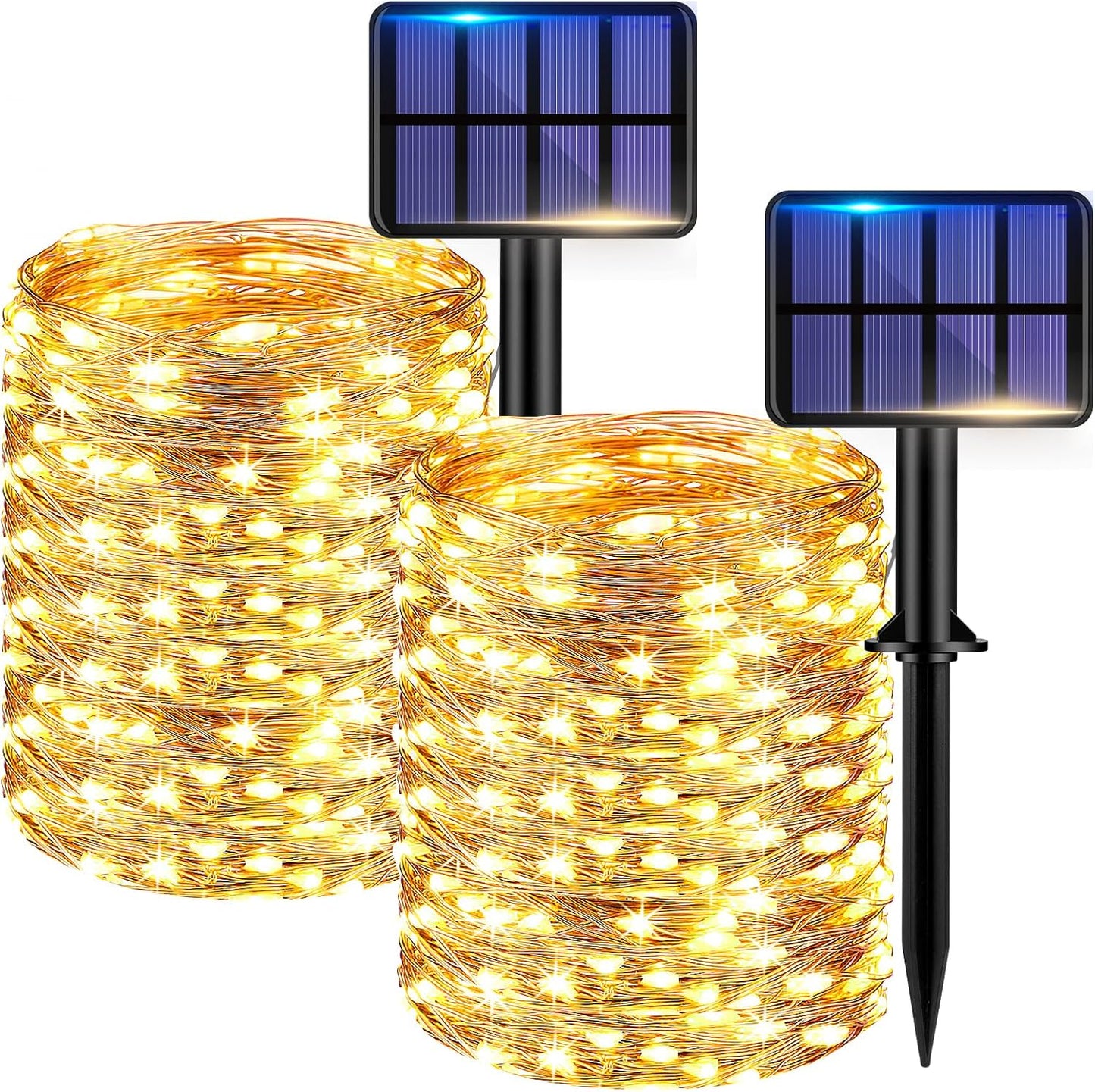 22m Outdoor Solar String Lights