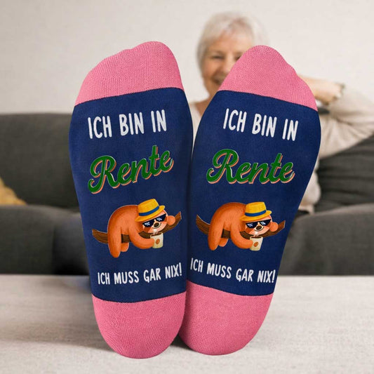 2 Paare Lustige Socken Renteneintritt