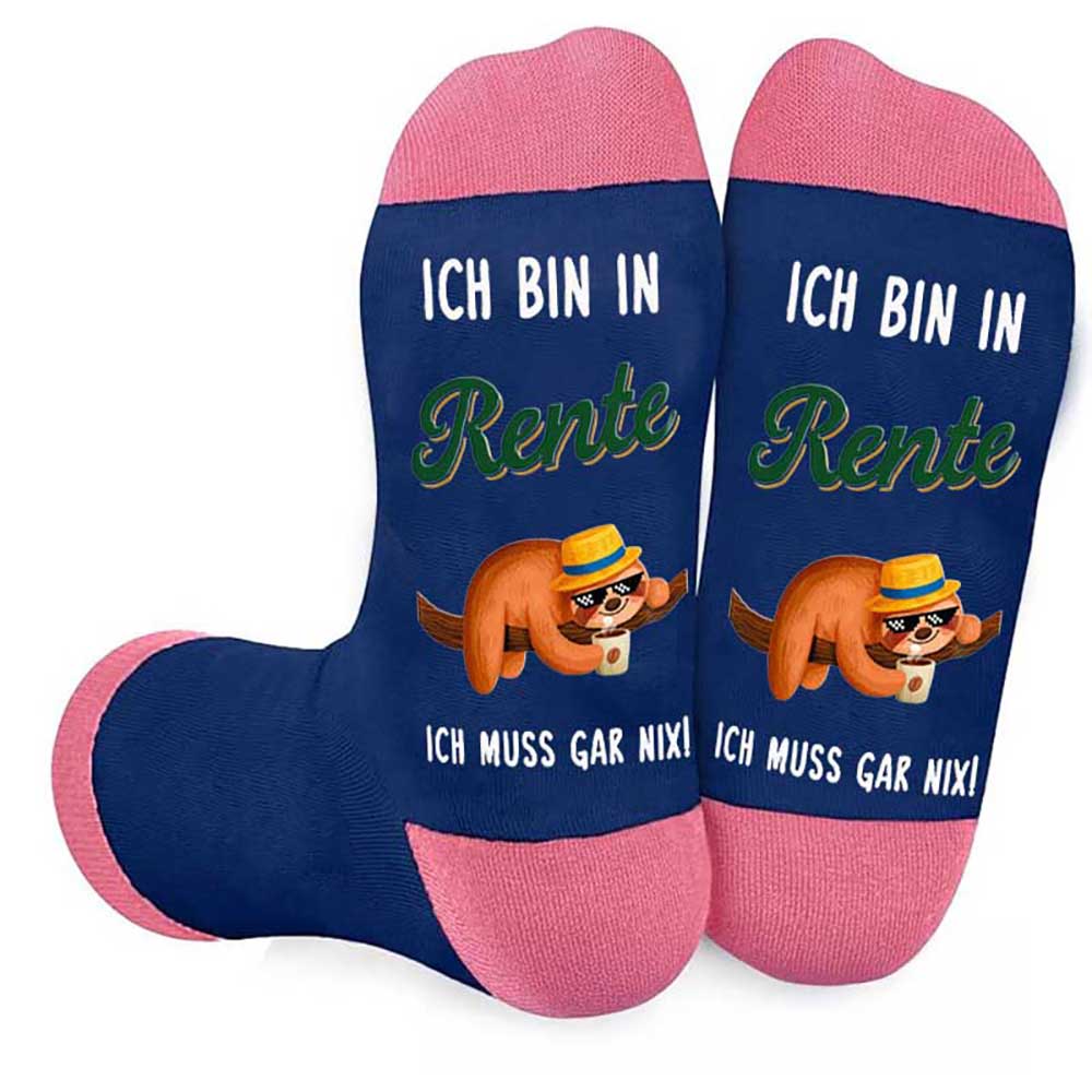 2 Paare Lustige Socken Renteneintritt