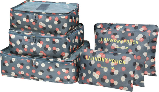 Six-Piece Luggage Organiser Bag Sets