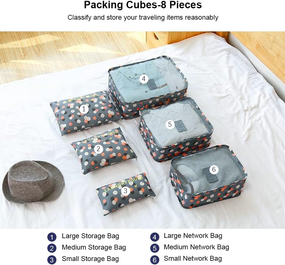Six-Piece Luggage Organiser Bag Sets