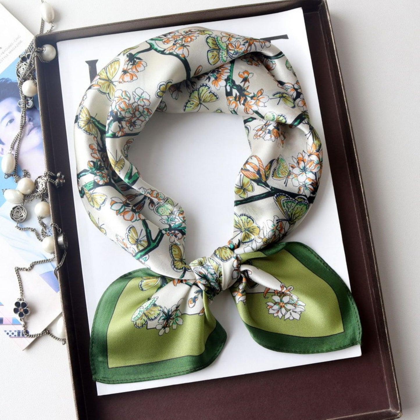 100% Pure Silk Scarf for Women
