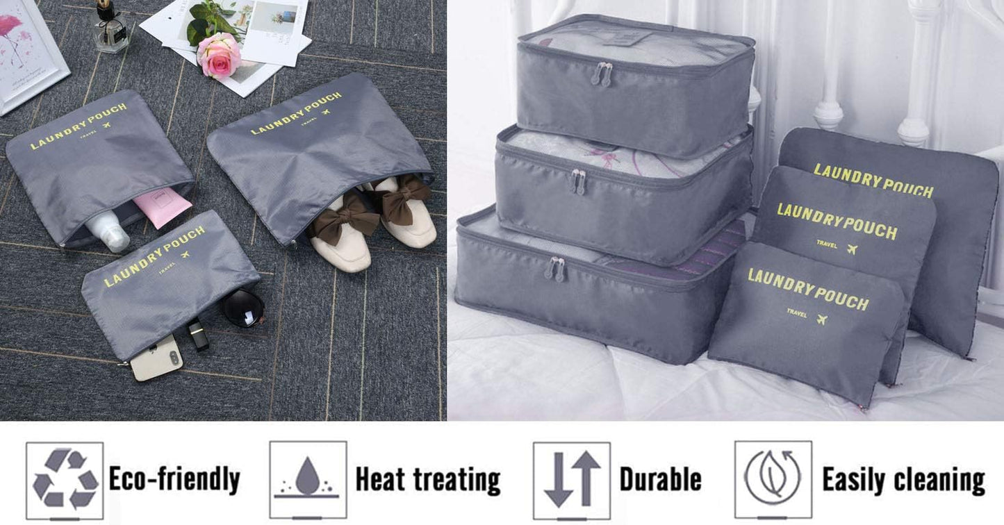 Six-Piece Luggage Organiser Bag Sets