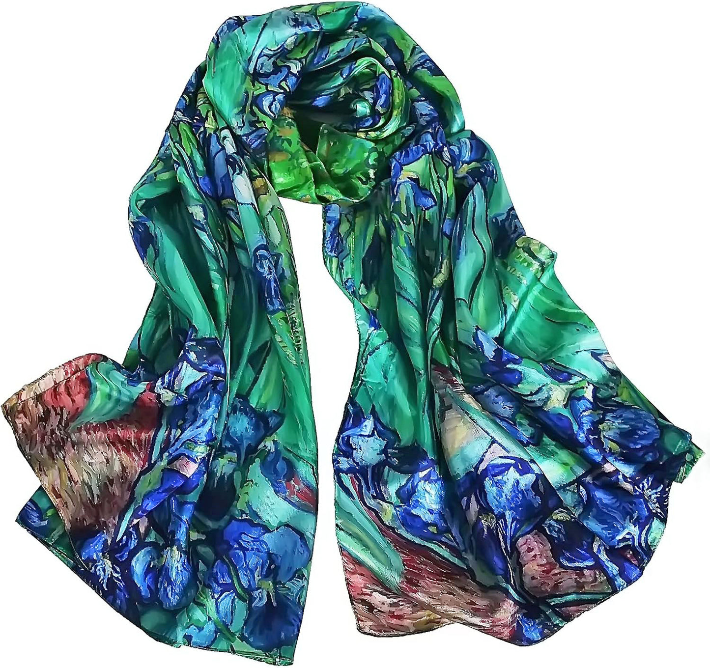 Womens Silk Scarf XL SIZE, 176x110cm