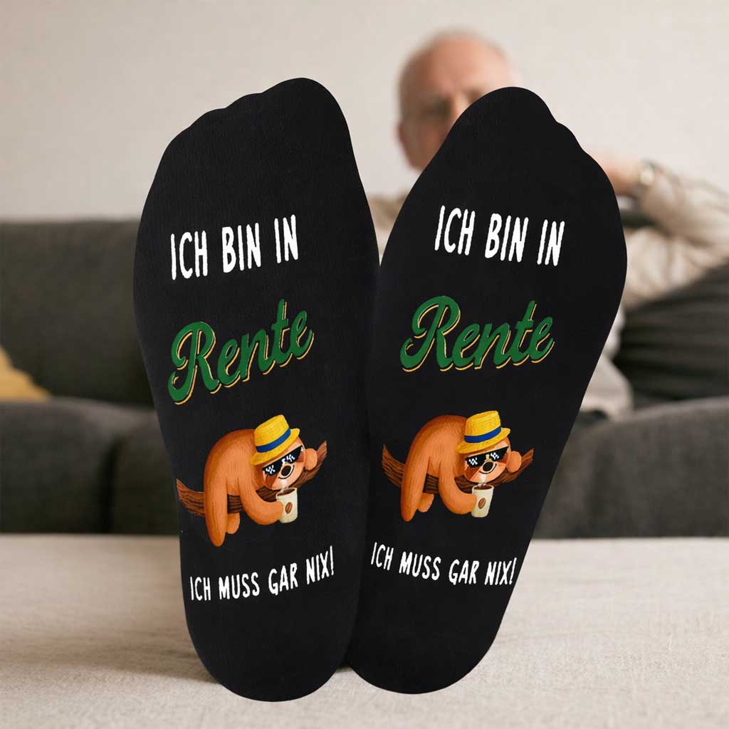 2 Paare Lustige Socken Renteneintritt