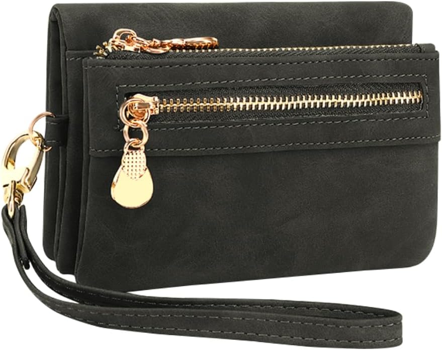 Womens Small Purse with Zip Coin Compartment