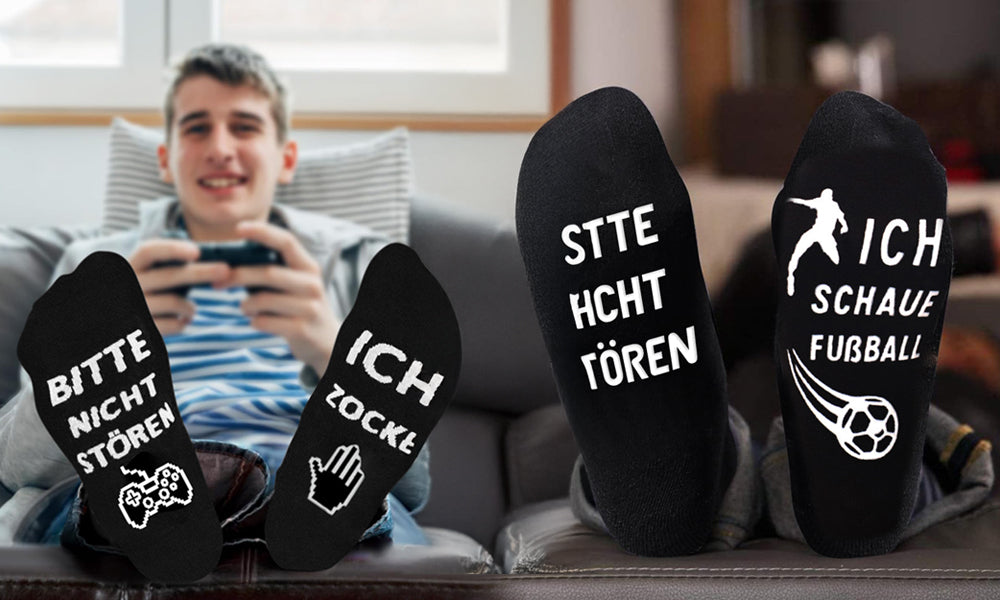 2 Paare Lustige Socken Herren, Bitte nicht Stören
