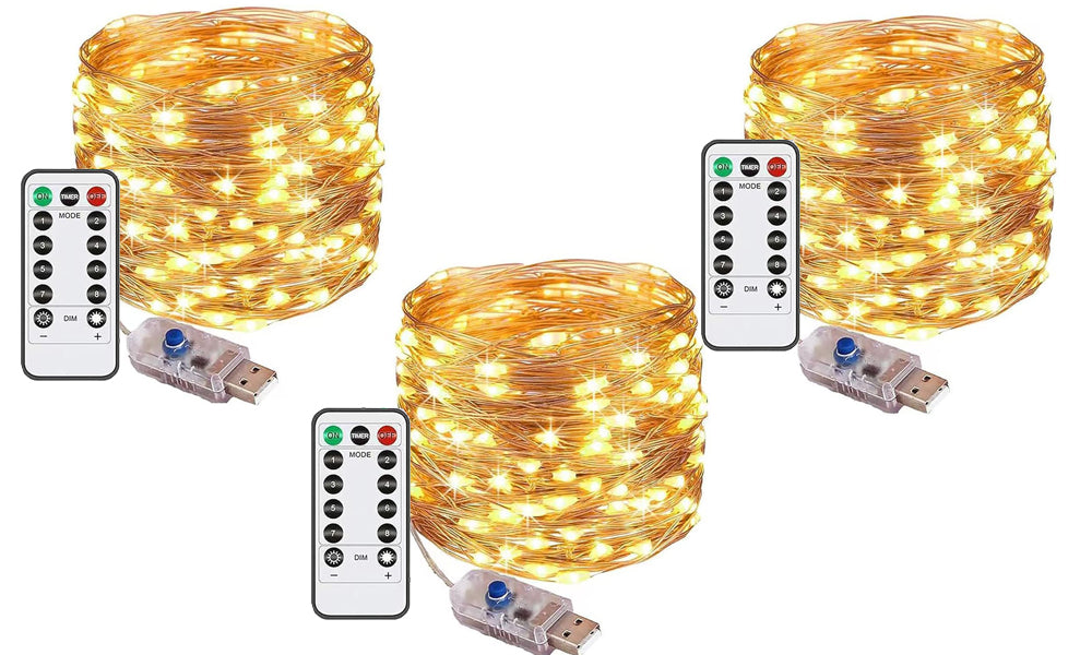 Pack of 3 USB Fairy Lights