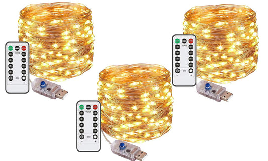 Pack of 3 USB Fairy Lights